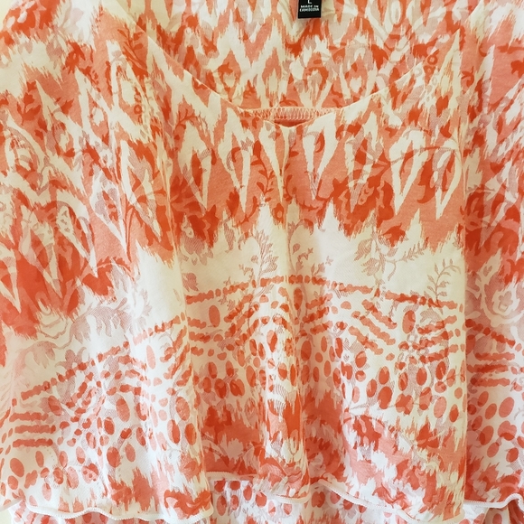 Last Chance - Bundle and Save - Relativity pink and white tiered tank. - Picture 5 of 7